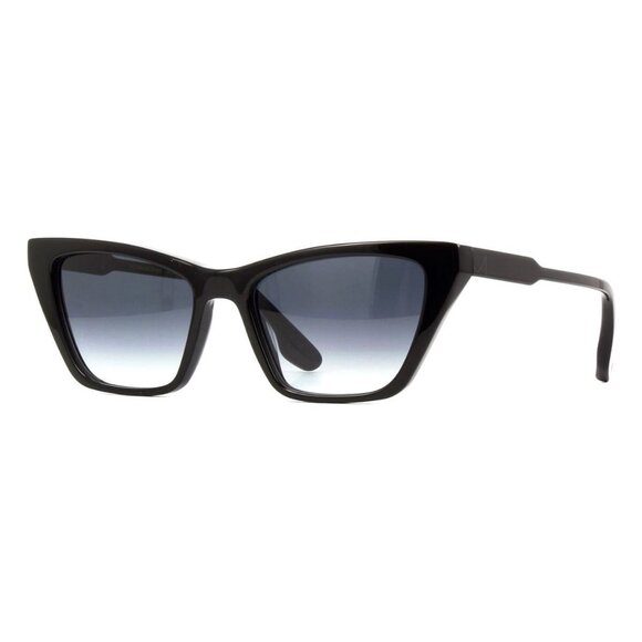 New VICTORIA BECKHAM Black Cat Eye VB638S 001 Sunglasses Women - Picture 1 of 4